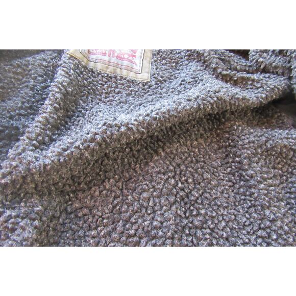 Levi's Sherpa Lined Hooded Jacket Men's M Workwear Utility Bomber Fleece Jacket - Picture 6 of 16